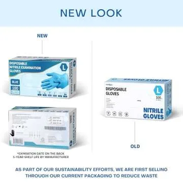 Medguy Blue Nitrile Exam Gloves - 100 Pcs for All Uses