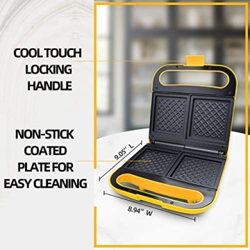 Aoruru Electric Sandwich Maker Grill Sandwich Toaster Maker for Panini