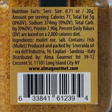 Smeralda Whole Bottarga - Authentic Sardinian Delicacy