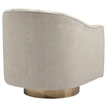 Signature Design by Ashley Penzlin Swivel Accent Chair, Beige