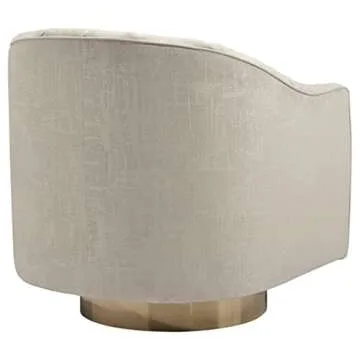 Stylish Beige Swivel Accent Chair by Ashley Design