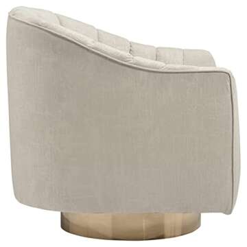Signature Design by Ashley Penzlin Swivel Accent Chair, Beige