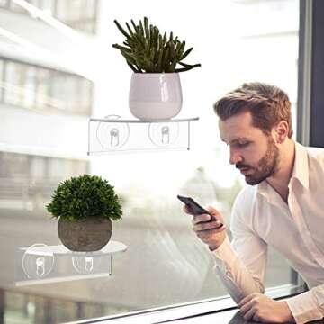 BBTO Acrylic Plant Window Shelf - Create Your Indoor Garden