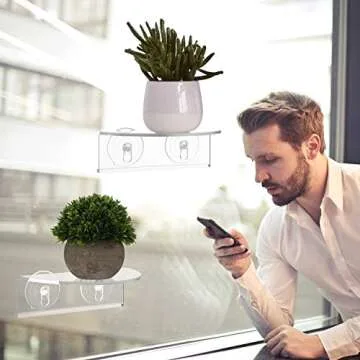 BBTO Acrylic Plant Window Shelf - Create Your Indoor Garden