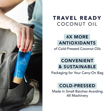 Travel Size Coconut Oil - Organic & Fair Trade for All Uses