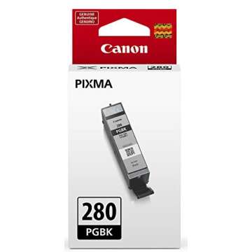 Canon CLI-281 4-Color Ink Tank Value Pack PGI-280 Black Ink