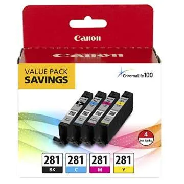 Canon CLI-281 4-Color Ink Pack for High-quality Printing