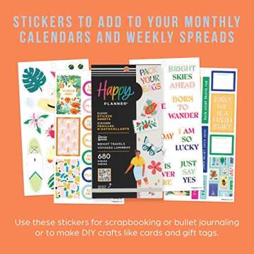 Happy Planner Sticker Pack for Creative Journals and Planners