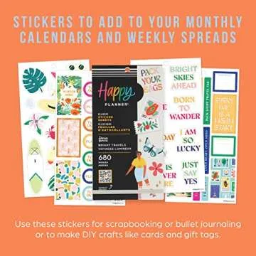 Happy Planner Sticker Pack for Creative Journals and Planners