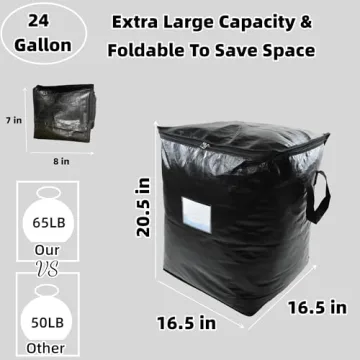 Extra Large 3 Pack Storage Bags for Efficient Organizing
