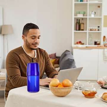 Cabilock 1 Set Bedside Carafe Night Water Carafe with Tumbler Glass Water Carafe Set for a Handy Dri...