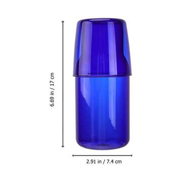 Cabilock Glass Bedside Carafe and Tumbler Set for Home
