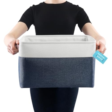 Extra Large OrganiHaus Fabric Storage Baskets 3 Pack