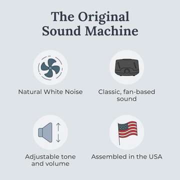 Yogasleep Dohm Classic (Black) The Original White Noise Machine, Soothing Natural Sound from a Real ...