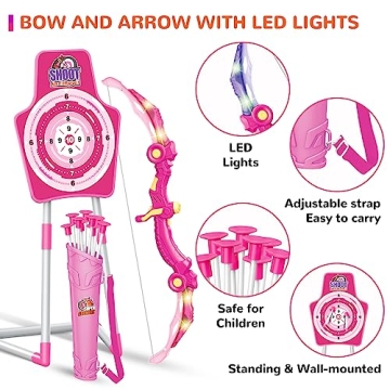 GMAOPHY LED Bow and Arrow Set for Kids Fun Archery Toy