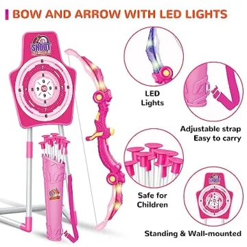 GMAOPHY LED Bow and Arrow Set for Kids Fun Archery Toy