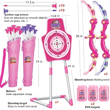 GMAOPHY LED Bow and Arrow Set for Kids Fun Archery Toy