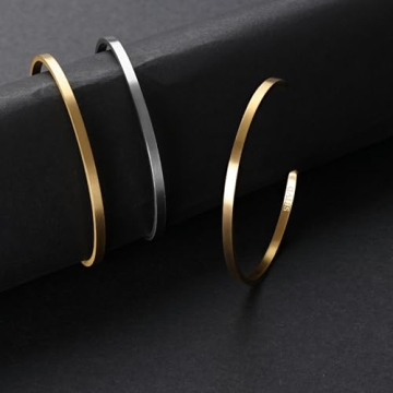 Galis Cuff Bracelet - Minimalist Stainless Steel Bracelet