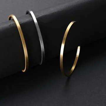 Galis Cuff Bracelet - Minimalist Stainless Steel Bracelet