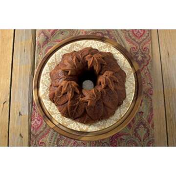 Nordic Ware Harvest Leaves Bundt Pan, Bronze
