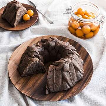 Nordic Ware Harvest Leaves Bundt Pan, Bronze