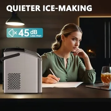 EUHOMY Nugget Ice Maker: Sonic Ice in 6 Minutes