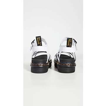 Dr. Martens Women's Blaire Fisherman Sandal, White Hydro Leather,