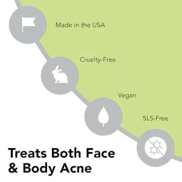 Humane Acne Body Wash - Maximum Strength 10% Benzoyl Peroxide