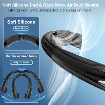 Hionly AI Neck Fan - Rechargeable, Quiet & Portable