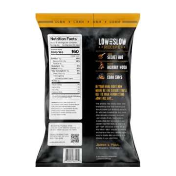 Low and Slow Authentic Hickory Smoked BBQ Corn Chips | 4 bags, 5.0oz each | Multipack | Born in Texas | Original rub | 20oz Total