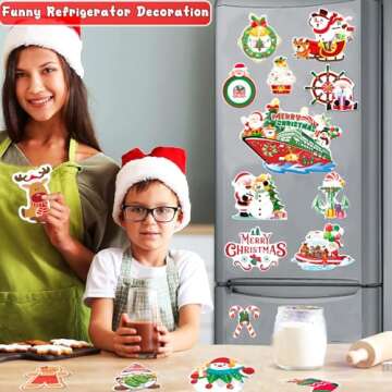 16Pcs Christmas Cruise Door Magnets for Festive Joy