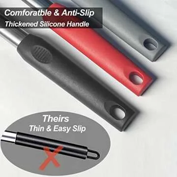 5-Pack Premium Silicone Spatula Set for Cooking