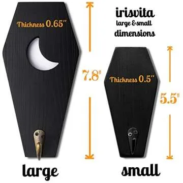 IRISVITA Coffin Key Holder Set - Spooky Home Decor