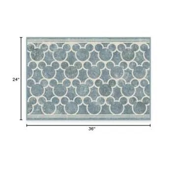 Ruggable x Disney Washable Mickey Trellis Rug - Perfect for All Spaces