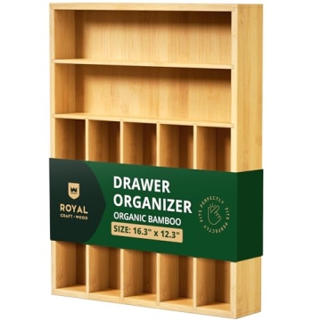Luxury Bamboo Utensil Organizer for Kitchen Storage
