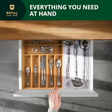 Luxury Bamboo Utensil Organizer for Kitchen Storage