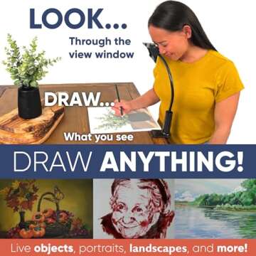 LUCY Mini Drawing Tool by Draw LUCY | Camera Lucida Drawing Accessory for Painting | LUCY Drawing Pr...