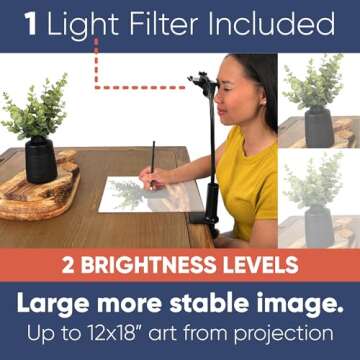 LUCY Mini Drawing Tool by Draw LUCY | Camera Lucida Drawing Accessory for Painting | LUCY Drawing Projector for Artists | Artistic Aid - Drawing Tool for Artists…