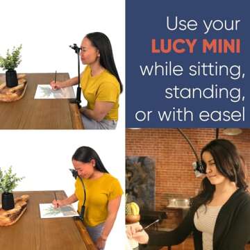 LUCY Mini Drawing Tool by Draw LUCY | Camera Lucida Drawing Accessory for Painting | LUCY Drawing Projector for Artists | Artistic Aid - Drawing Tool for Artists…