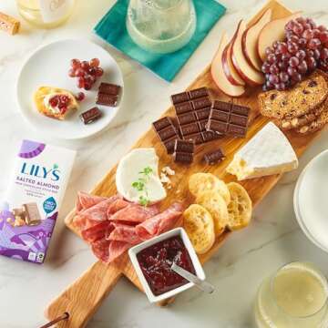 LILY'S Salted Almond Milk Chocolate Style No Sugar Added, Sweets Bar, 3 oz
