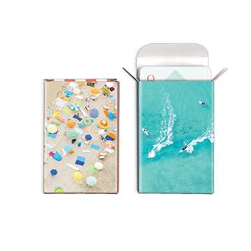 Galison Gray Malin The Beach Playing Card Set from 2 Standard Size Playing Card Decks with Chic Desi...