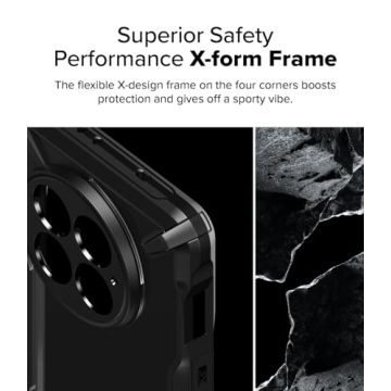 Ringke Fusion-X [Precise Cutouts for Camera Lenses] Compatible with OnePlus 13 Case, Augmented Bumper Clear Hard Back Heavy Duty Shockproof Protective Cover - Black