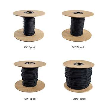 Paracord Planet 550lb Paracord – 7 Strand Type III Tactical Outdoor Cord for Hiking, Camping, and ...