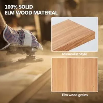 48 Inch Rustic Elm Floating Shelf for Home Decor