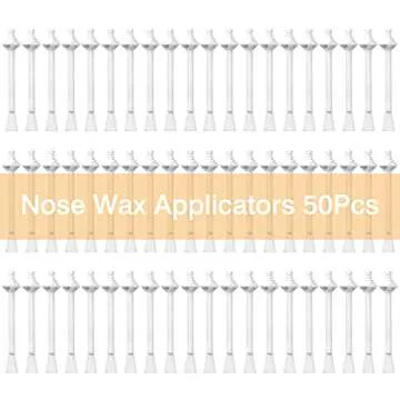 ViiLife Nose Wax Sticks Applicators 50Pcs for Nasal Hair Removal Nostril Nasal Cleaning Ear Hairs Face Eyebrows Hair Removal