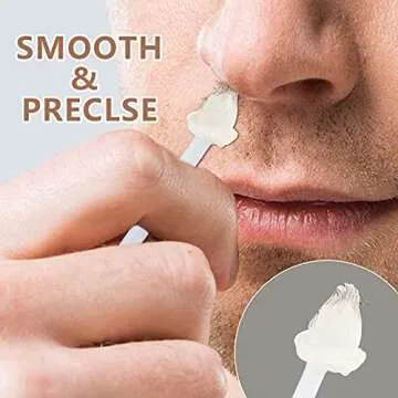 ViiLife Nose Wax Sticks Applicators 50Pcs for Nasal Hair Removal Nostril Nasal Cleaning Ear Hairs Face Eyebrows Hair Removal