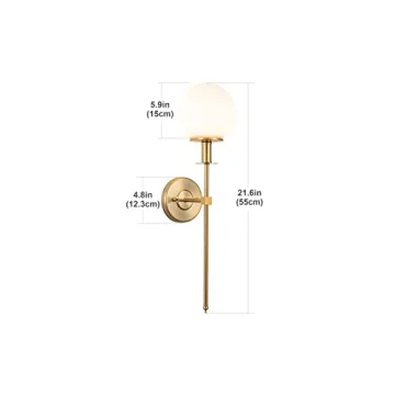 Stylish Tumgog Battery Operated Wall Sconces Set of 2