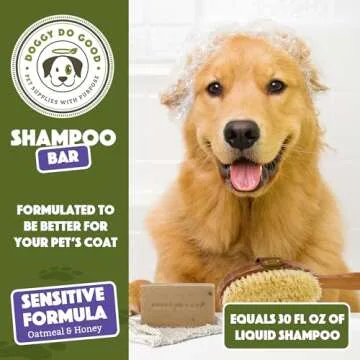 Natural Dog Shampoo Bar for Sensitive Skin Relief