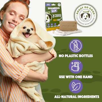 Natural Dog Shampoo Bar for Sensitive Skin Relief