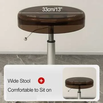 Adjustable Rolling Stool with Wheels for Workspaces